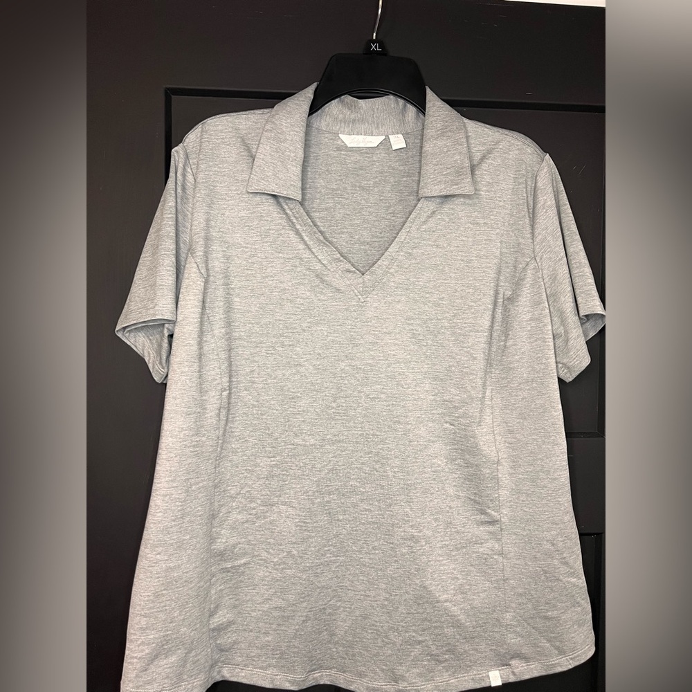 Lady Hagen Heather Gray Golf Polo Shirt